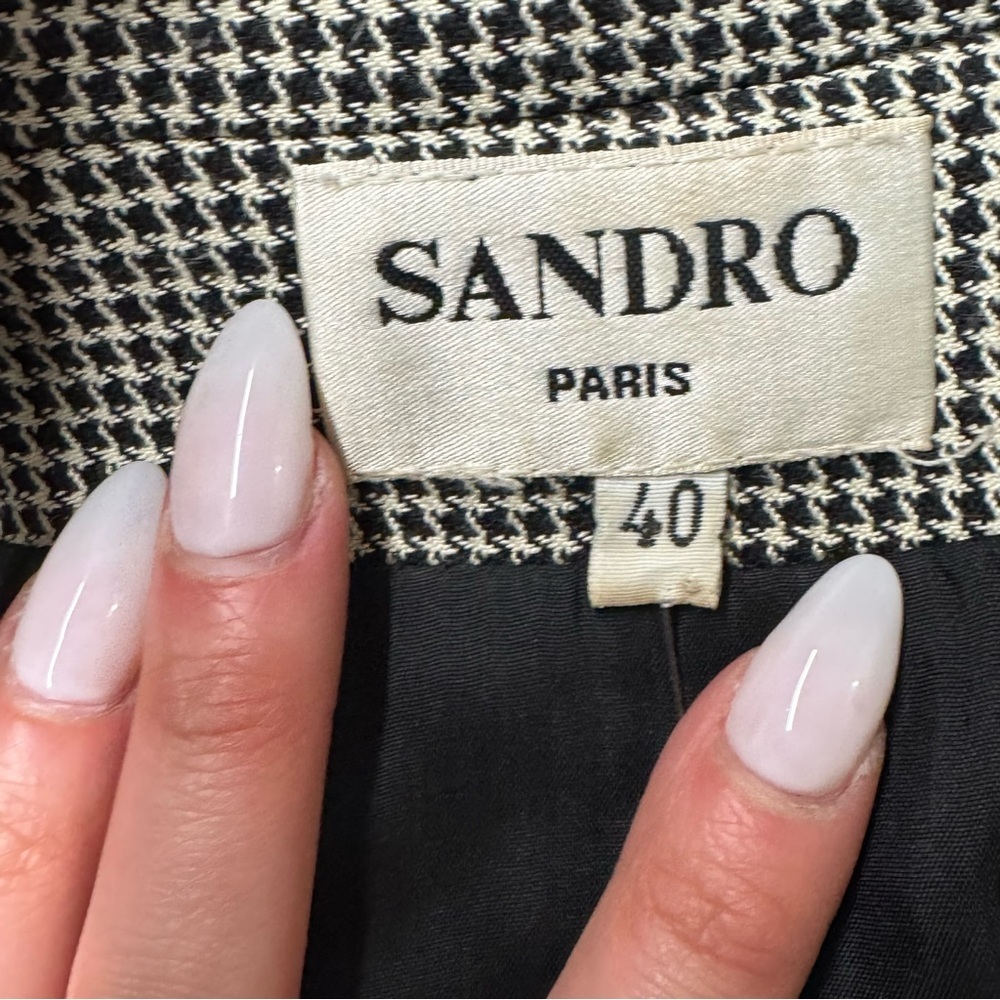 Sandro Paris Houndstooth Blazer FR 40 US 6-8 - Picture 4 of 8